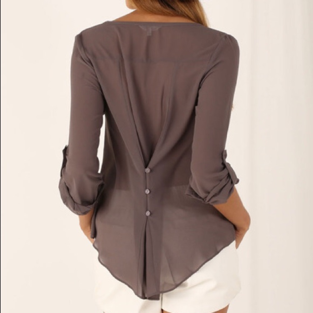 ❤️ 1 LEFT ❤️  NEW Cappuccino Brown, Rollup Sleeves